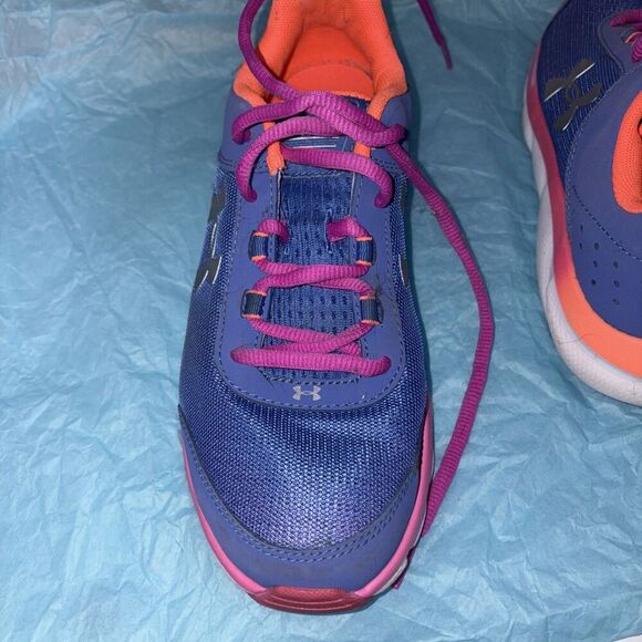 Under Armour UA GS Assert 8 Sneaker Blue Youth Size 6Y/7.5 Ladies - Picture 6 of 11